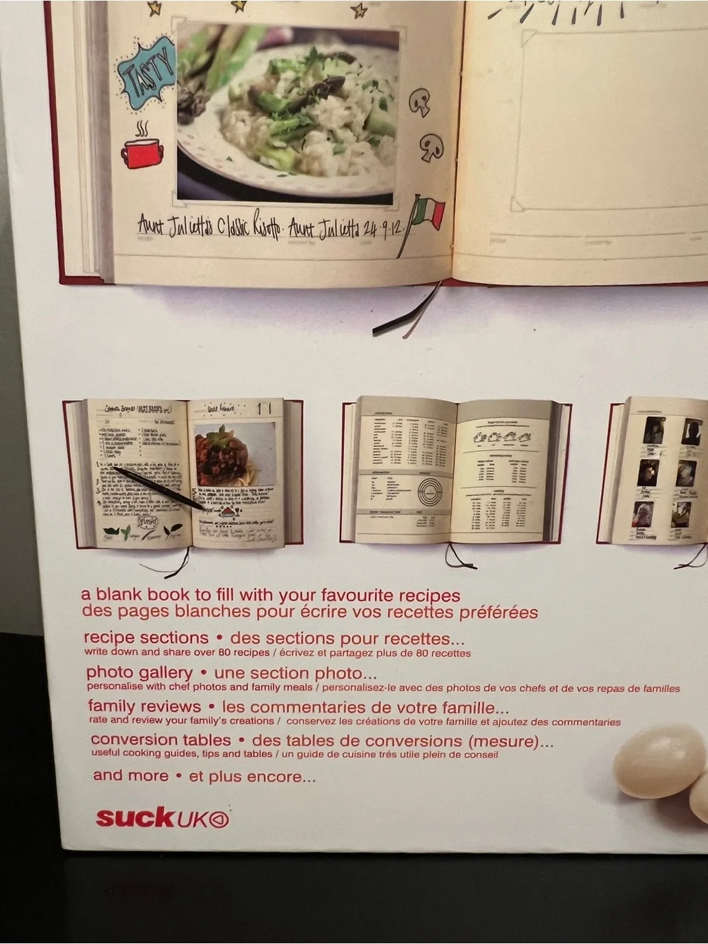My Family Cookbook - White & Red Recipe Journal